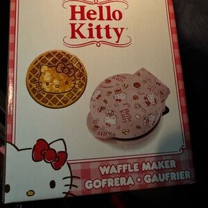 Hello Kitty Pink Waffle Maker with Fun Patterns
